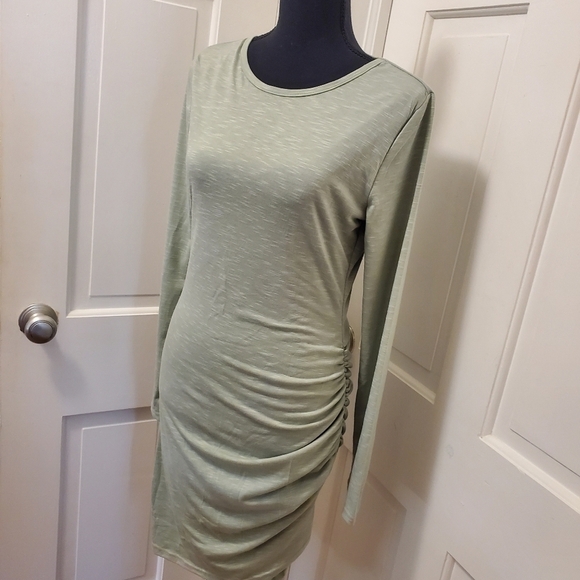 EUC Kirundo Sage Green Knit Dress Size Small - Picture 3 of 11
